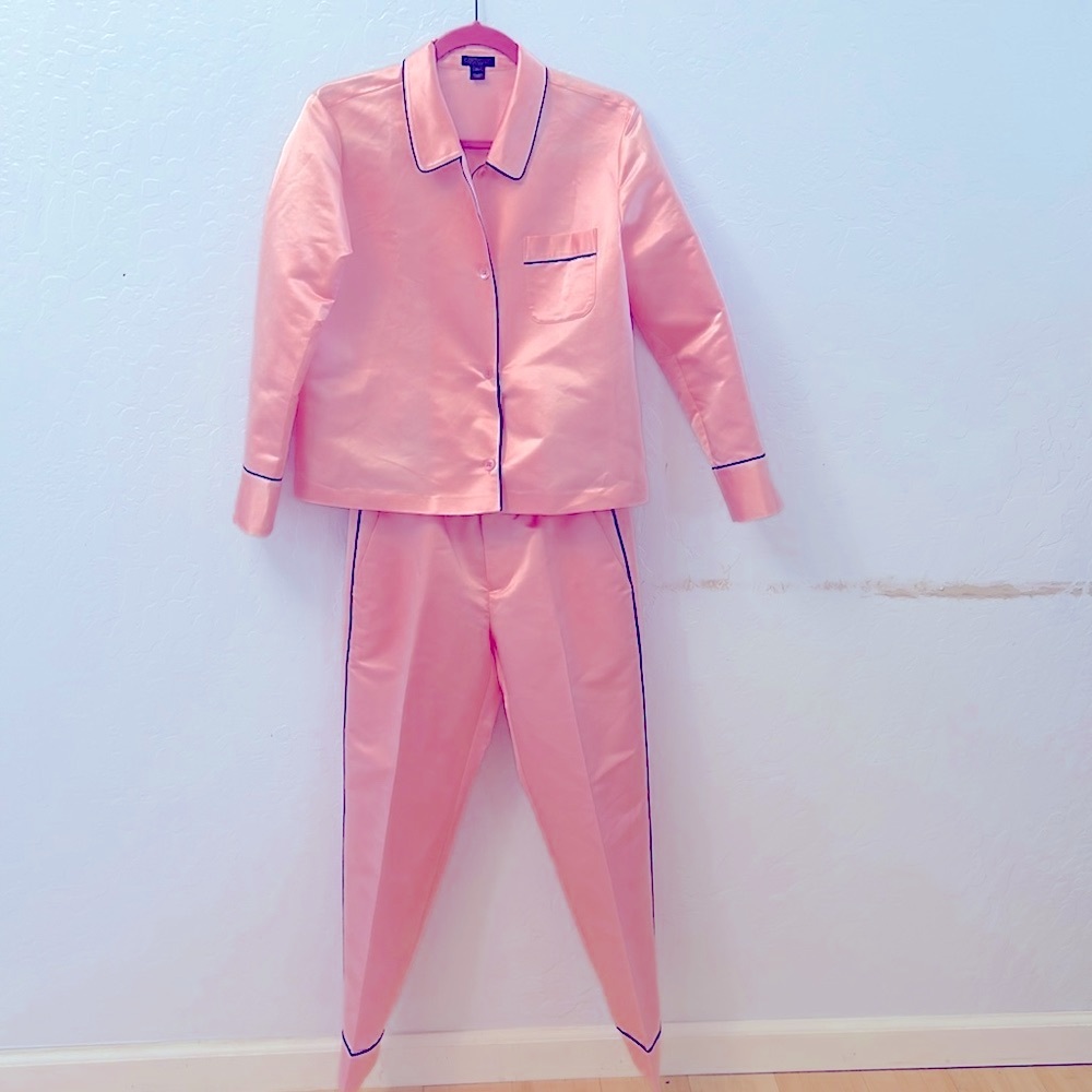 J.Crew Pink 2PCs Shirt Jacket pants